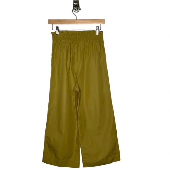 MadewellNWT Poplin Smocked Huston Pull-On Crop Pants XS